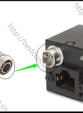 sony GigE basler 6芯工业相机CCD机器视觉电源线数据触发线
