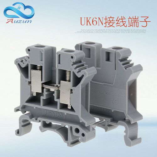导轨式电压接线端子排UK6N菲尼克斯通用款 UK6N端子
