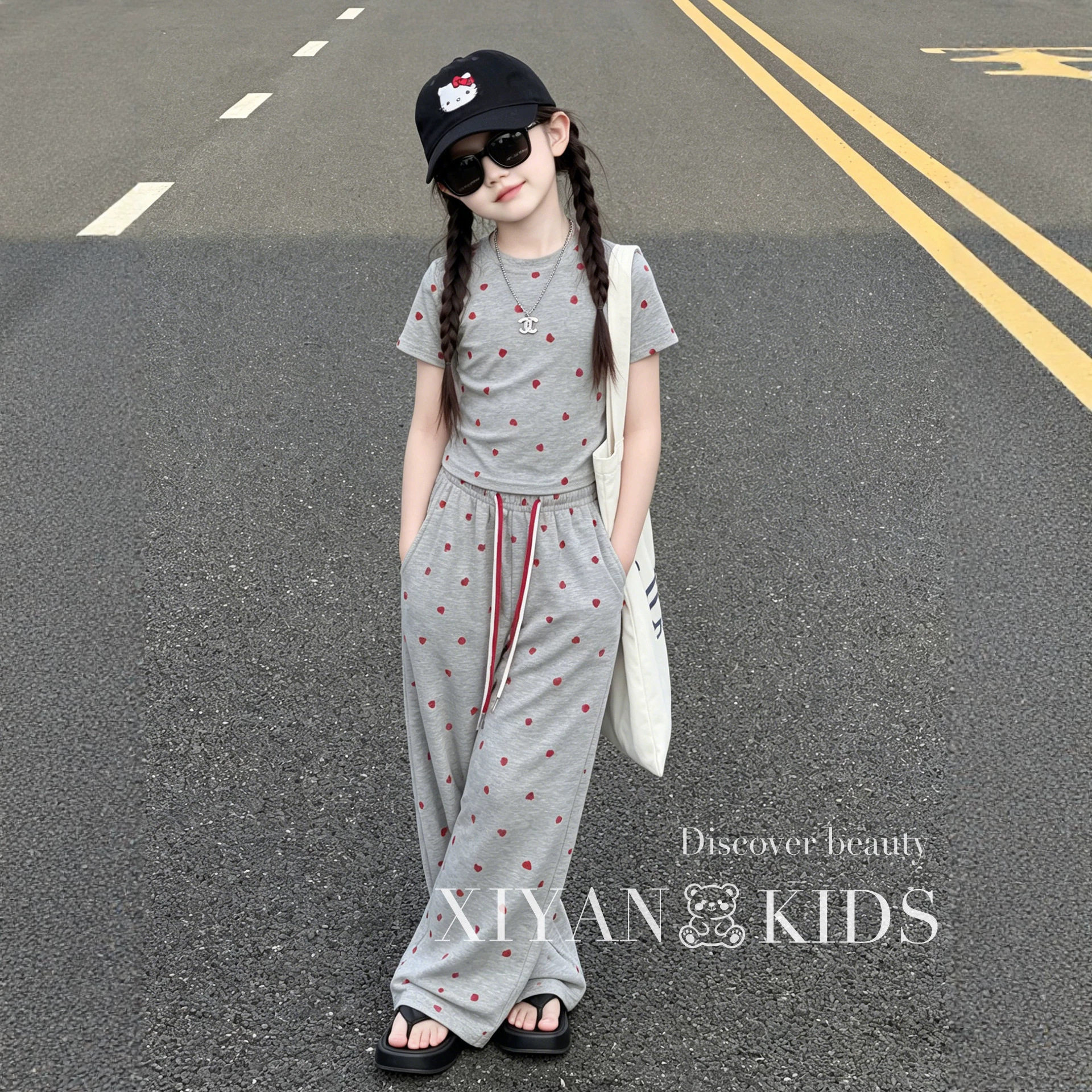 女童夏装2026新款套装儿童衣服洋气大童女装时尚洋气时髦短袖长裤