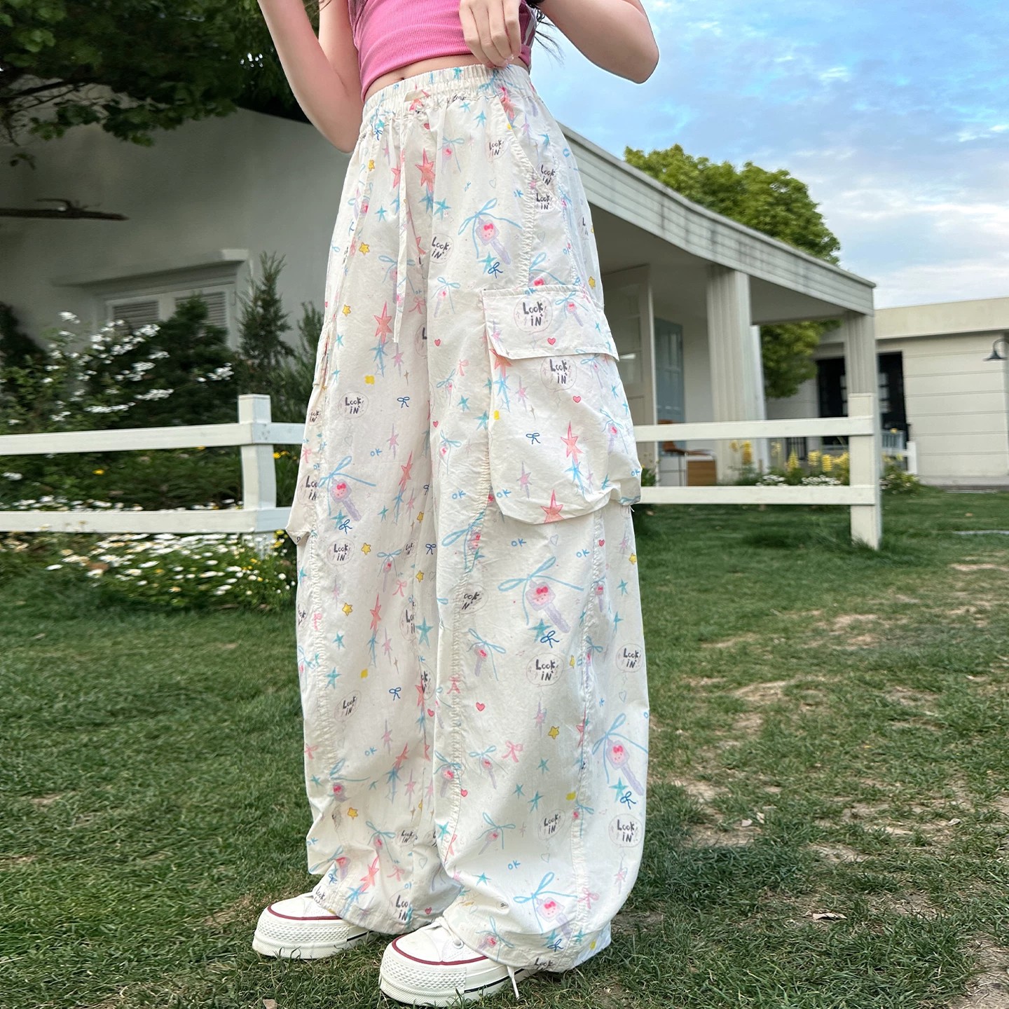 女童夏季工装裤超好看裤子薄款2026新款女大童夏天休闲裤长裤