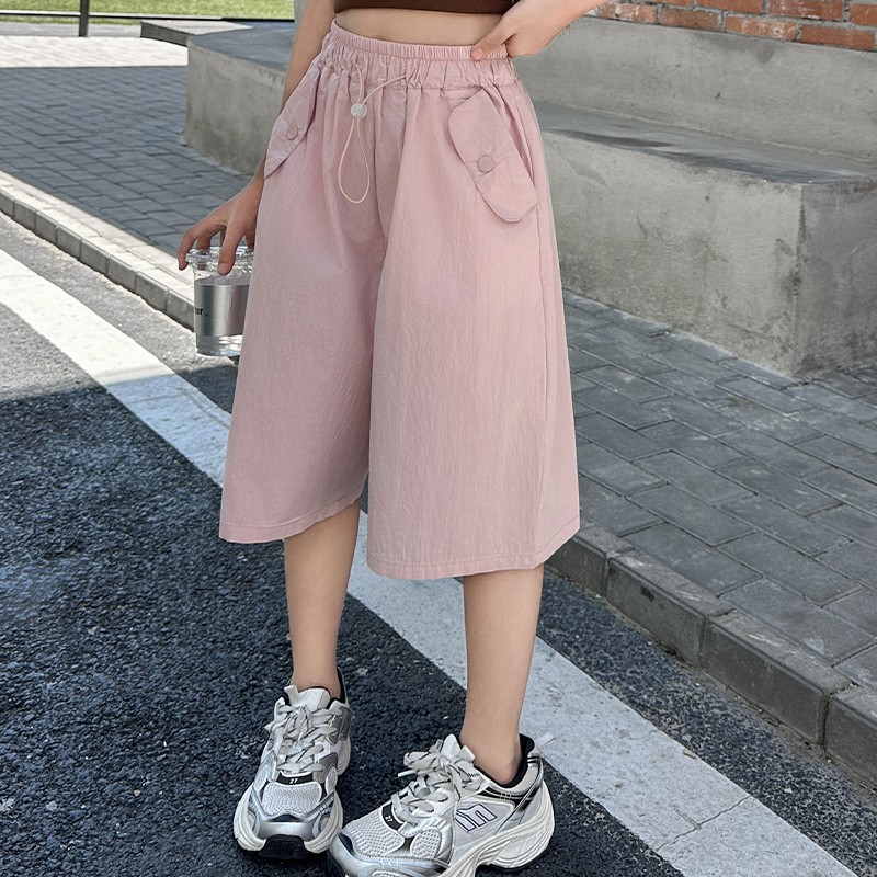 女童七分裤夏季薄款大儿童速干短裤夏装中裤女孩运动冰丝夏款裤子
