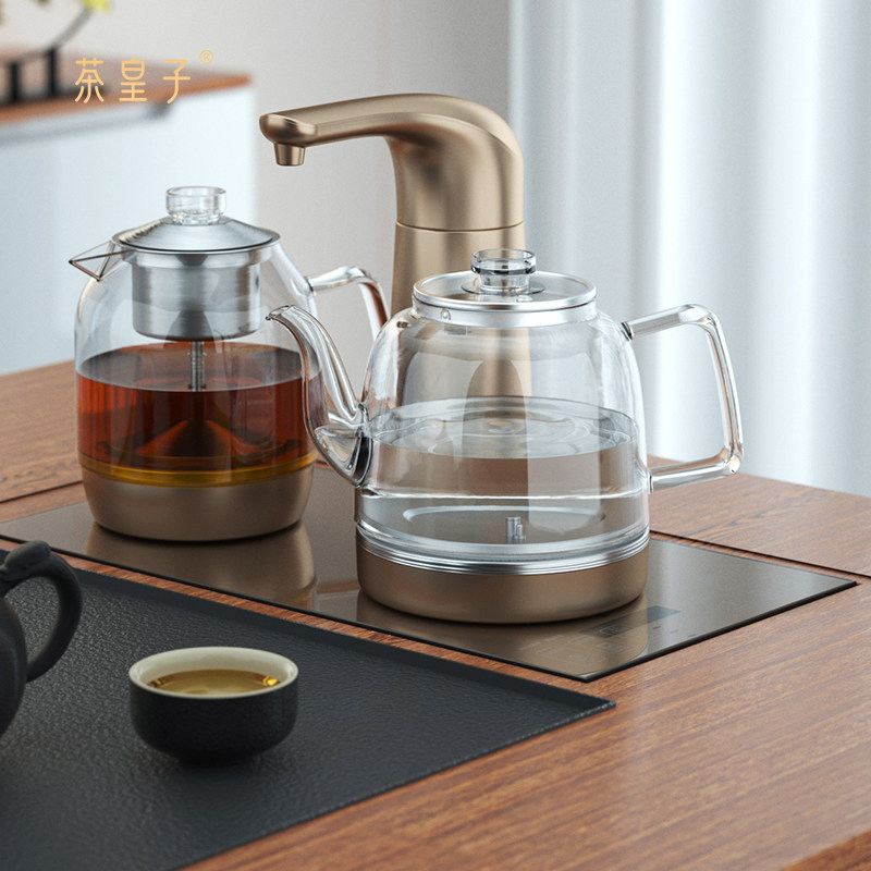 全自动上水玻璃煮茶器保温泡茶套装电茶壶消毒嵌入式电水壶茶皇子