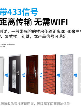 小叮云 无线对讲门铃家用别墅双向语音呼叫免布线免打孔对讲门铃
