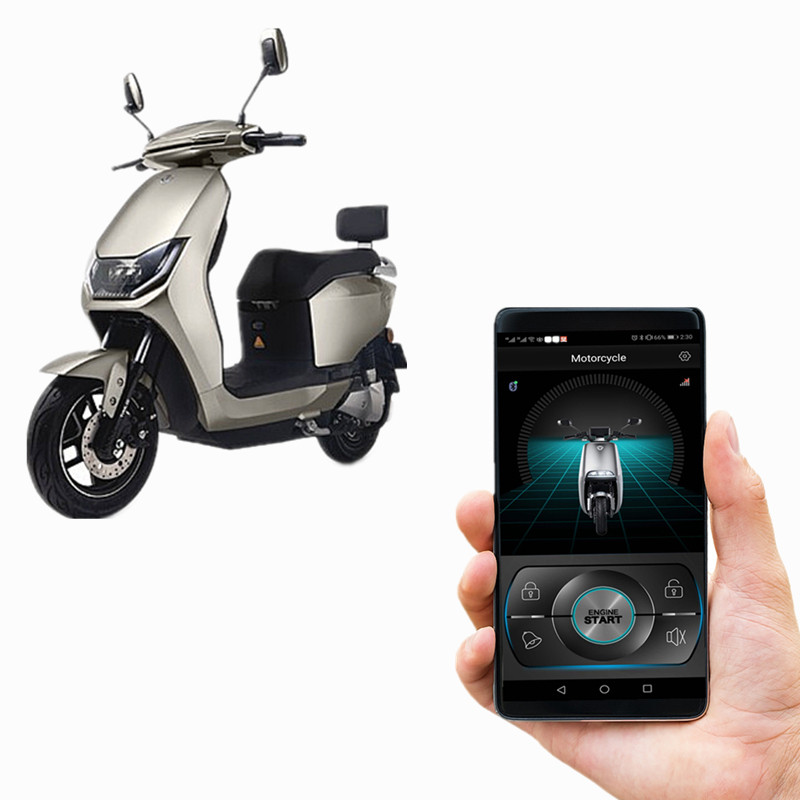 电动瓶车防盗报警器手机APP摇控钥匙一键启动锁电机48607296V通用