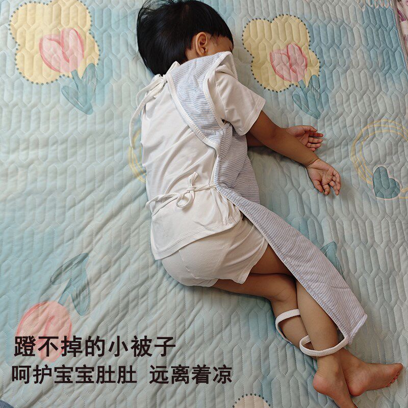 儿童防着凉肚兜宝宝睡觉防踢被子神器护肚背心中大童睡袋夏天空调图片