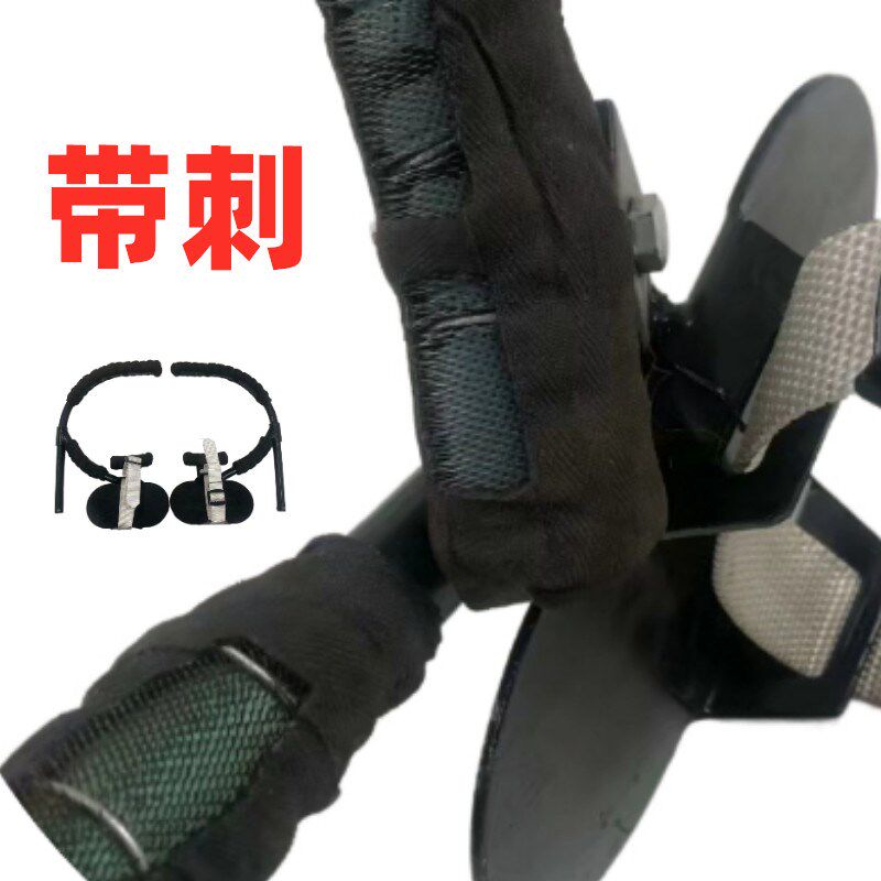 带刺防滑脚扣铁鞋电工登杆脚爬包胶水泥杆电杆电工维修工具脚扣带