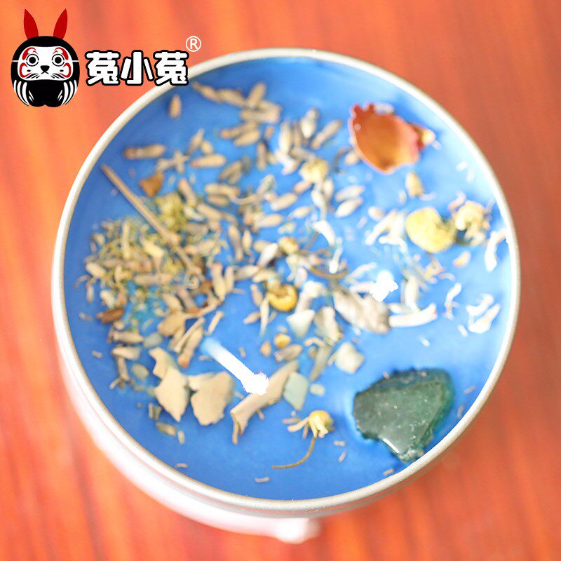 菟小菟 会星座的兔子 二代香薰蜡烛大蜡烛小铝杯蜡烛香薰无烟摆件