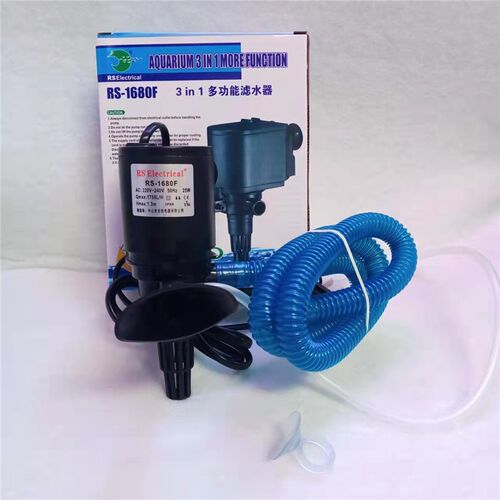 日胜RS一1800F/1680F/2680F鱼缸过滤器增氧三合一内置循环抽水泵