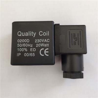 电磁阀线圈0200D 230V 20Watt 内孔13mm高度41电磁排水阀线圈