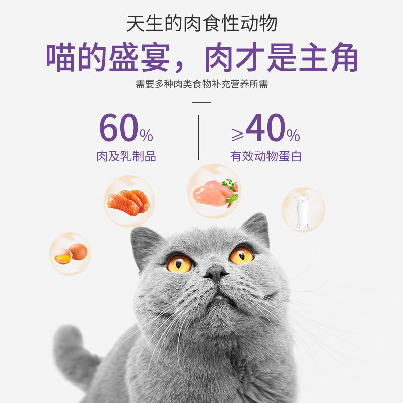 喵的盛宴低盐无谷英短蓝猫加菲布偶猫咪低敏猫粮全期通用成猫幼猫