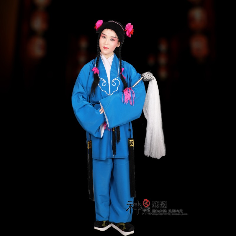 神龙戏装 戏曲京剧豫剧古装戏书童戏服 仙童娃娃茶衣金哥玉妮服装