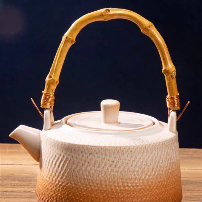 陶瓷泡茶壶提梁壶围炉煮茶壶明火炉家用电陶炉烧水壶闷茶壶冷水壶