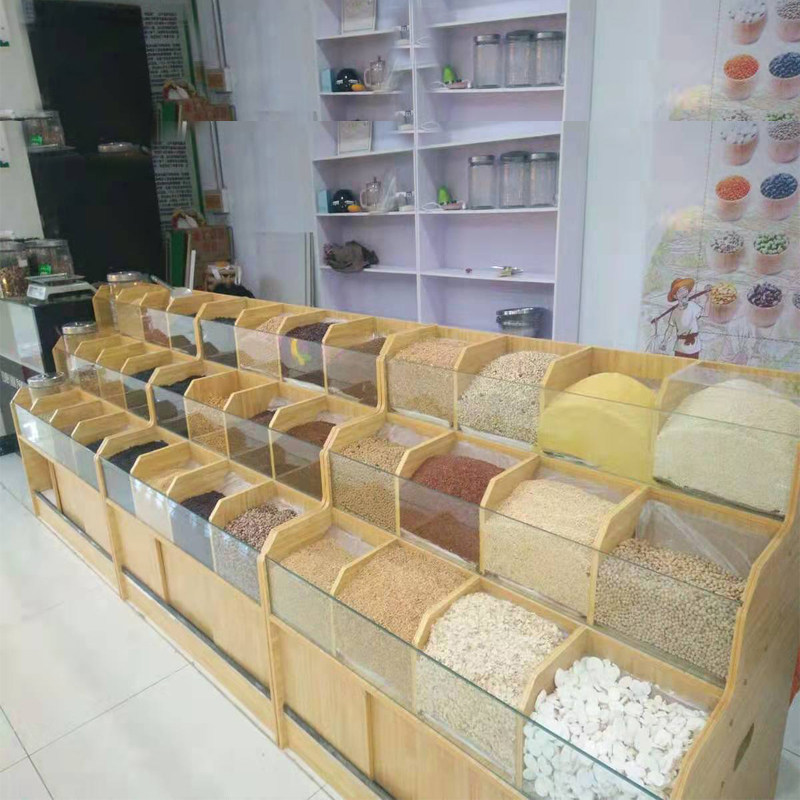 超市干果货架干货零食散货糖果散称杂粮货柜展示架食品展柜炒货店