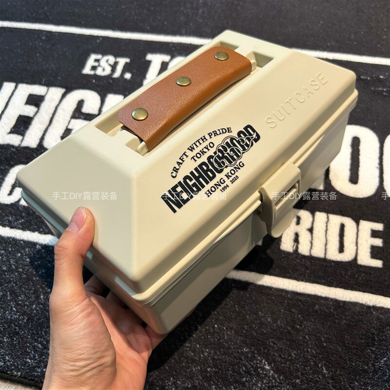 潮牌NBHD提手大容量收纳工具箱药箱杂物配件收纳箱W车载塑胶收纳