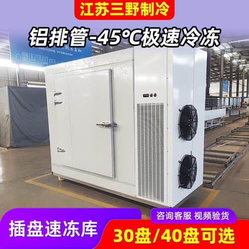 江苏三野饺子面团包子海鲜速冻急冻机商用大容量冷库速冻冰柜定制