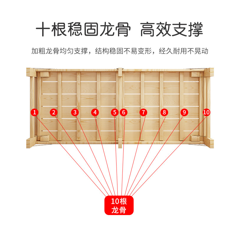 拼床铺加大加宽床拼接床边大人可睡神器可折叠实木拼接床加宽床侧