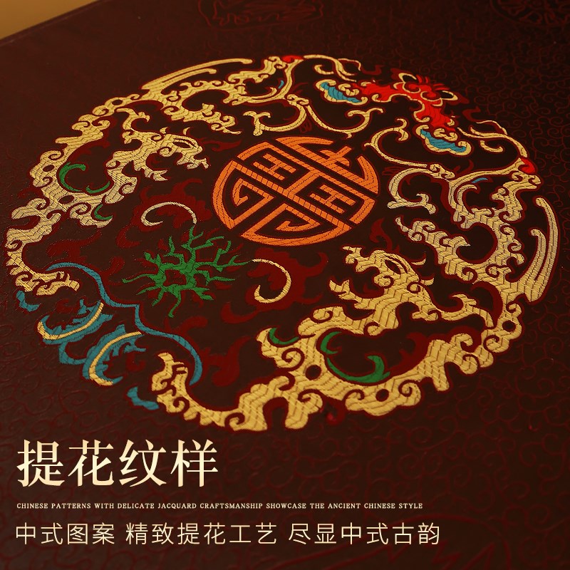新中式高档床头柜盖布巾轻奢高级感卧室床头桌小桌布防尘铺巾垫子