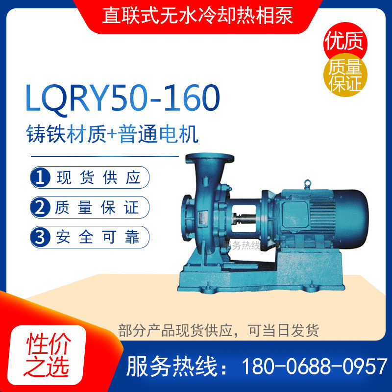 LQRY0-160型铸铁直联式无水冷却热相泵 电动导热油泵耐高温离心泵