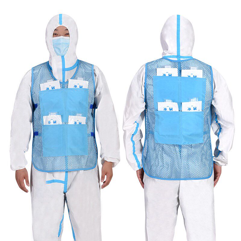 冰袋降温马甲空调冰背心制冷衣服户外工地干活防暑工作服夏天冰衣