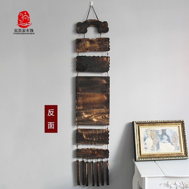 中式背景墙木雕工艺品客厅立体鱼墙上挂饰装饰品创意复古墙面壁挂