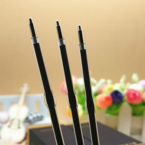 圆珠笔芯1.0蓝色通用替芯元珠笔芯红色0.7统一定位107黑原子笔芯