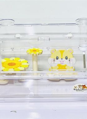 刺星球50小双子仓鼠笼子金丝熊芦丁鸡亚克力透明饲养箱鹦鹉育婴笼