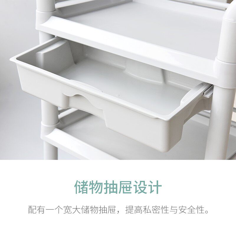 韩国皮肤管理美容院收纳小推车置物架理髲店工具车美容专用万向轮
