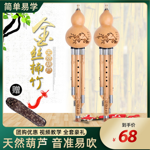 葫芦丝云南民族乐器初学者c调降b调防摔儿童小学生入门男女自学