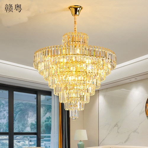 水晶吊灯个性餐厅客厅圆形卧室阳台灯玄关楼梯灯LED吧台欧式吊灯