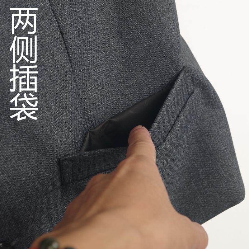 中老年男士装春秋马甲 老年人父亲宽松多包休闲马夹爸爸大码背心