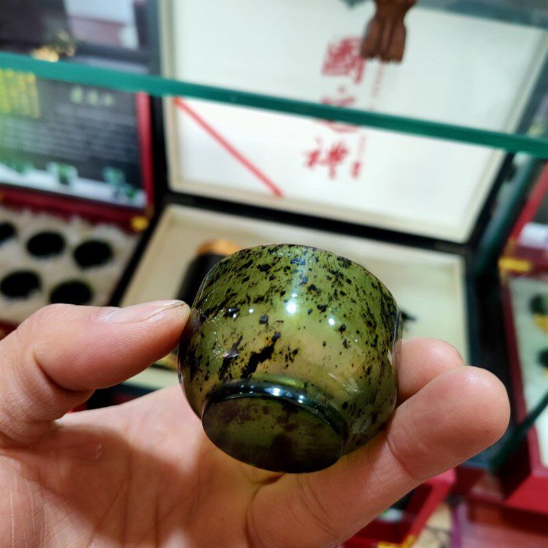 静云轩夜光杯祁连玉酒泉夜光杯访友礼物精选中号平碗杯送礼品盒