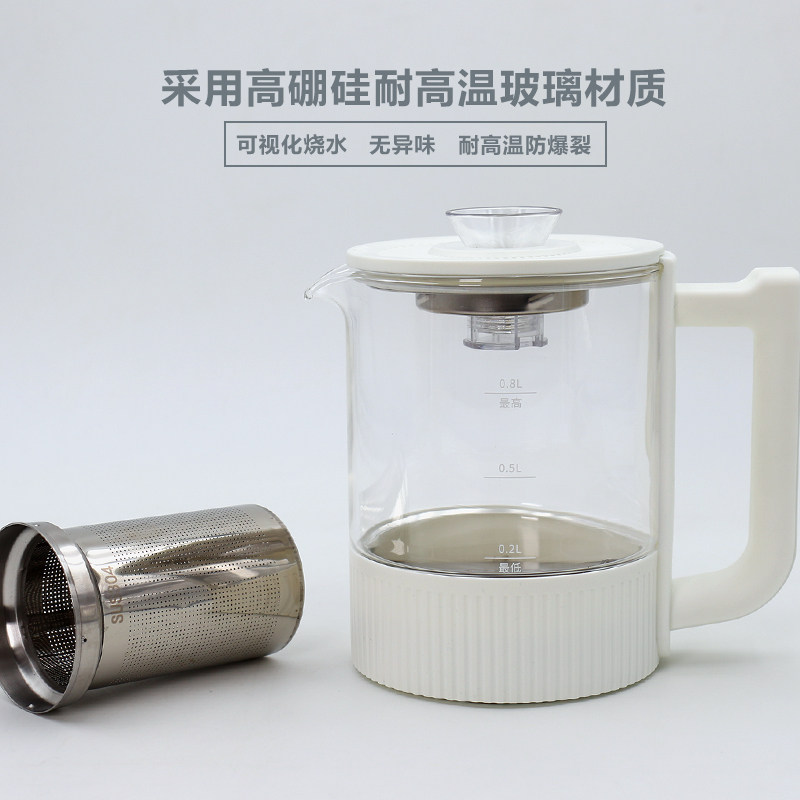 茶吧机配件电热水壶单个玻璃烧水壶茶壶养生壶零配件家用带茶漏