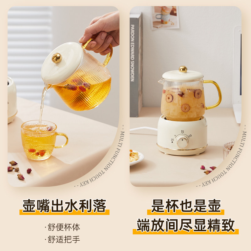 煮茶壶器养生壶办公室小型迷你mini一人养生杯电炖煮杯多功能家用