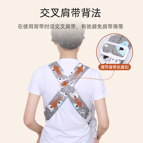 新生儿背带婴儿外出简易满月宝宝前抱式前后两用抱娃神器解放双手