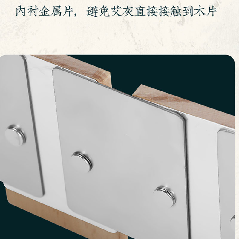 无底款长龙灸督脉灸接触皮肤隔姜灸器具贴合背部