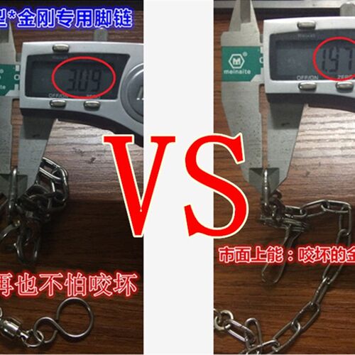 金刚专用鹦鹉大葵304不锈钢脚链/加厚加粗加固型脚环脚链/包邮
