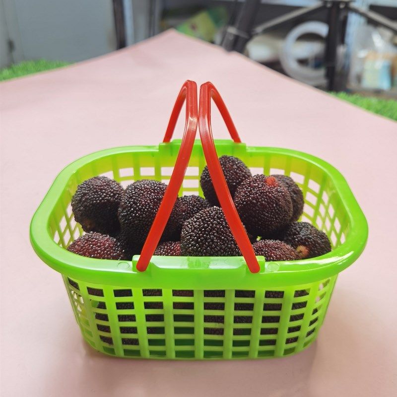 1斤装塑料水果篮手提小篮子杨梅篮樱桃篮草莓篮蓝莓篮长方形小篮