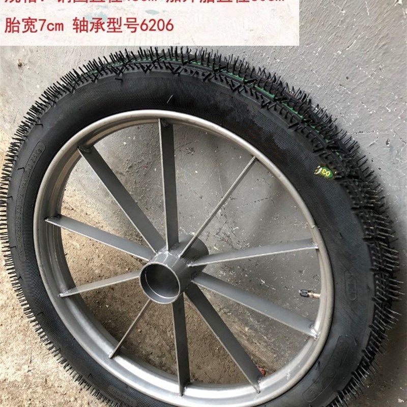 轱辘总成轮胎手推基建灰轮工矿充气斗车轮子劳动车板车摩托车轮