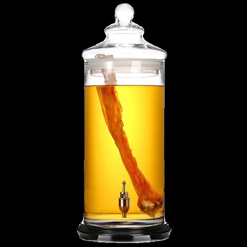 直身泡酒专用酒瓶高档密封储物罐加厚耐热玻璃人参鹿鞭展示瓶家用