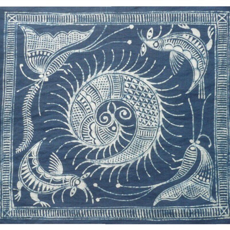 蜡染居家饰品 布料 布艺工艺品 民族手工艺品 家居饰品 民族艺画