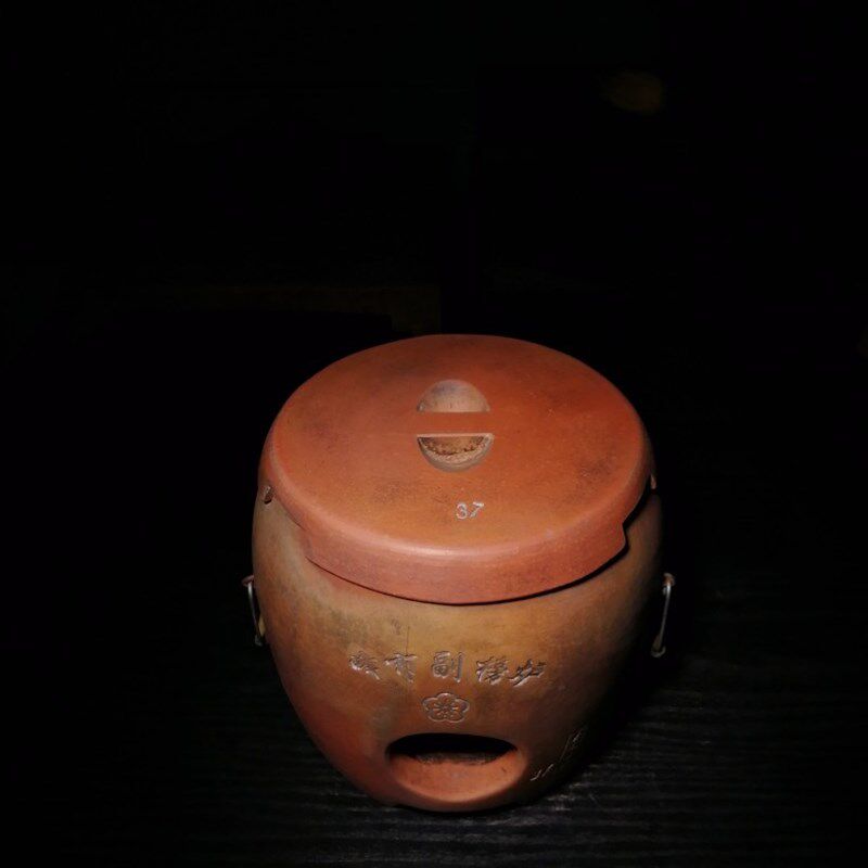 红泥副榜炉炭炉子火炉陶瓷风炉非遗手工文房茶道茶具茶炉禅意包邮