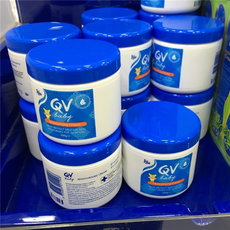 包邮 Ego QV婴儿面霜宝宝儿童保湿乳润肤霜小老虎面霜250g