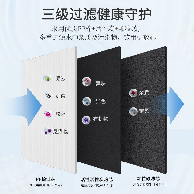 台式净水器商用壁挂式过滤烧水机工厂饭店全自动饮水机温热直饮机