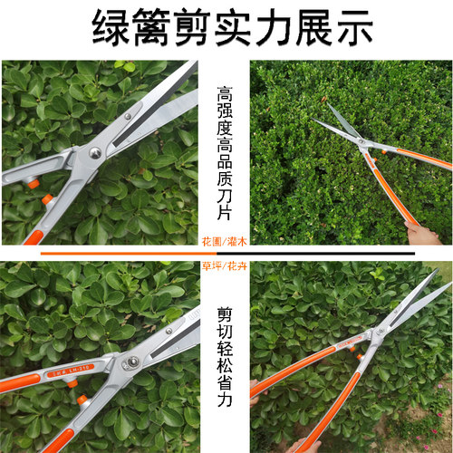 堡利旺2028园艺剪绿篱剪工具草坪修剪修枝剪花草树枝剪粗枝园林