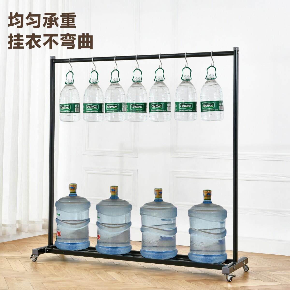 衣架落地卧挂衣架家室内衣室帽MZ-D210B架简易单杆移动小阳用台加