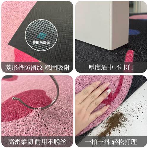 家用门口丝圈入户门地垫门垫大门外防滑耐脏脚垫室外入门地毯垫子