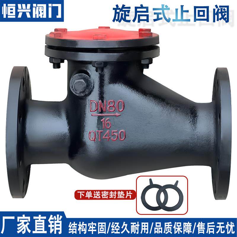 H44T-16旋启式止回阀+铸铁铜芯法兰止回阀DN40+50+80+100+150+200