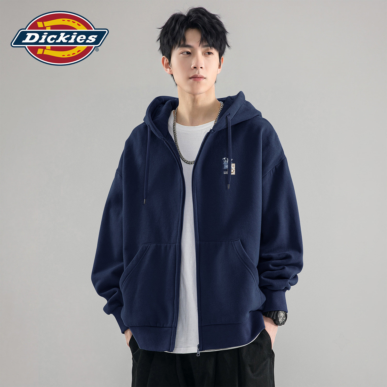 Dickies旗舰店拉链开衫卫衣男款