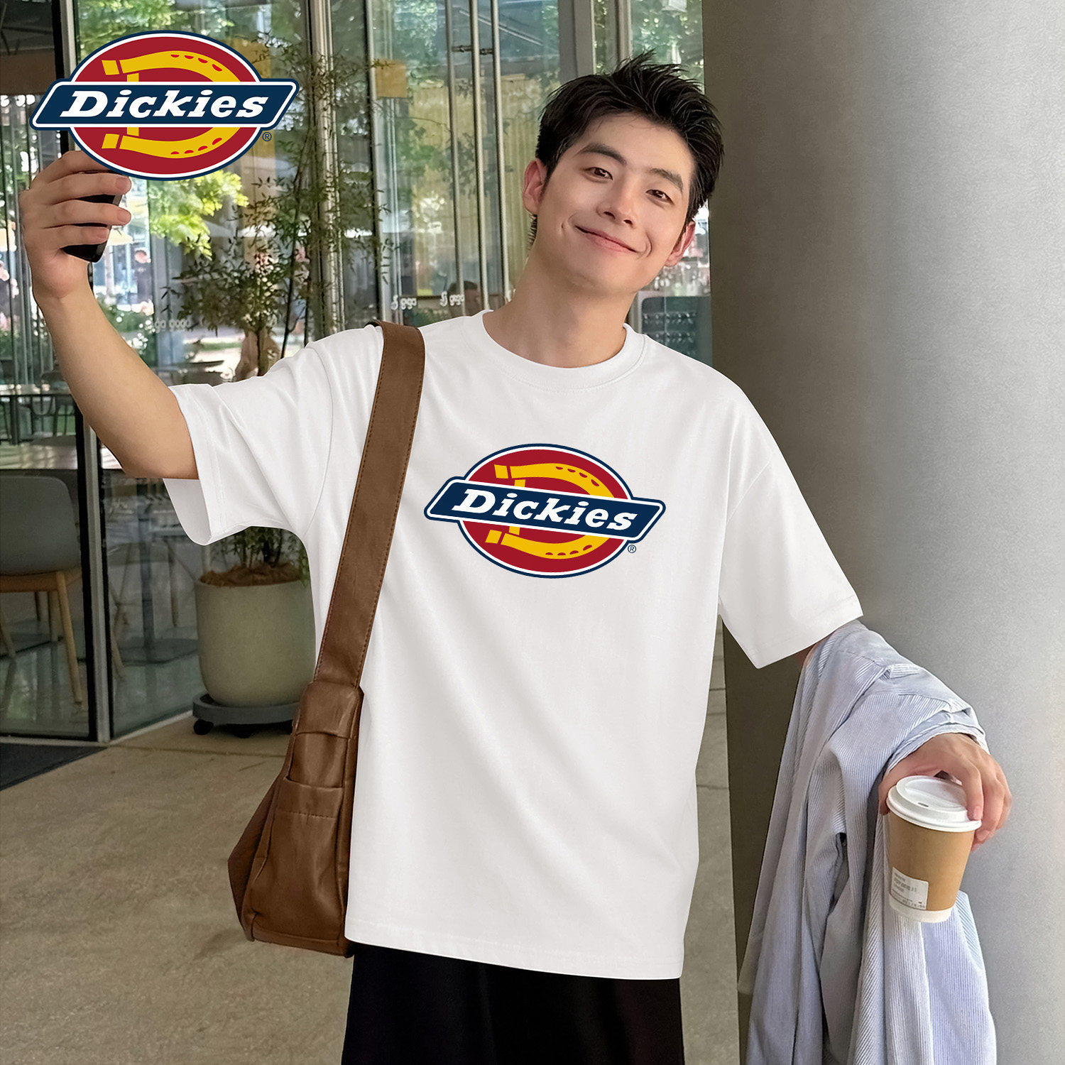 Dickies美式纯棉圆领短袖T恤男2026夏季新款大码宽松休闲百搭半袖