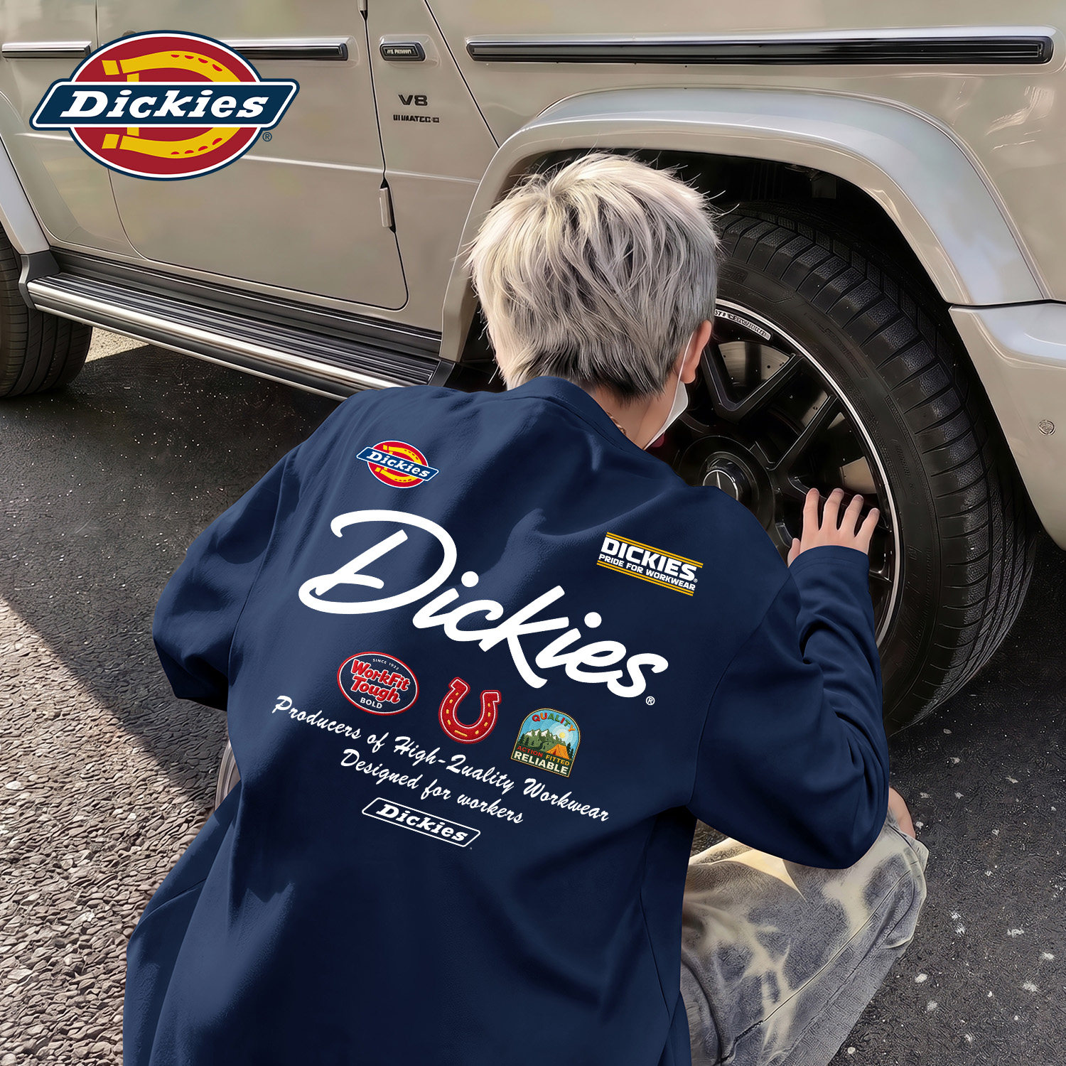 Dickies美式潮牌长袖T恤男图片